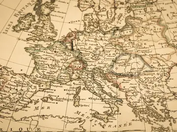 Mapa antiguo de Europa