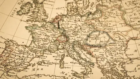 Mapa antiguo de Europa Mapa antiguo de Europa