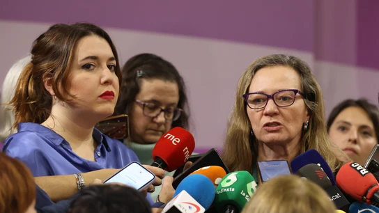 La secretaria de Estado de Igualdad, Ángela Rodríguez, y la delegada del Gobierno contra la Violencia de Género, Victoria Rosell La secretaria de Estado de Igualdad, Ángela Rodríguez, y la delegada del Gobierno contra la Violencia de Género, Victoria Rosell