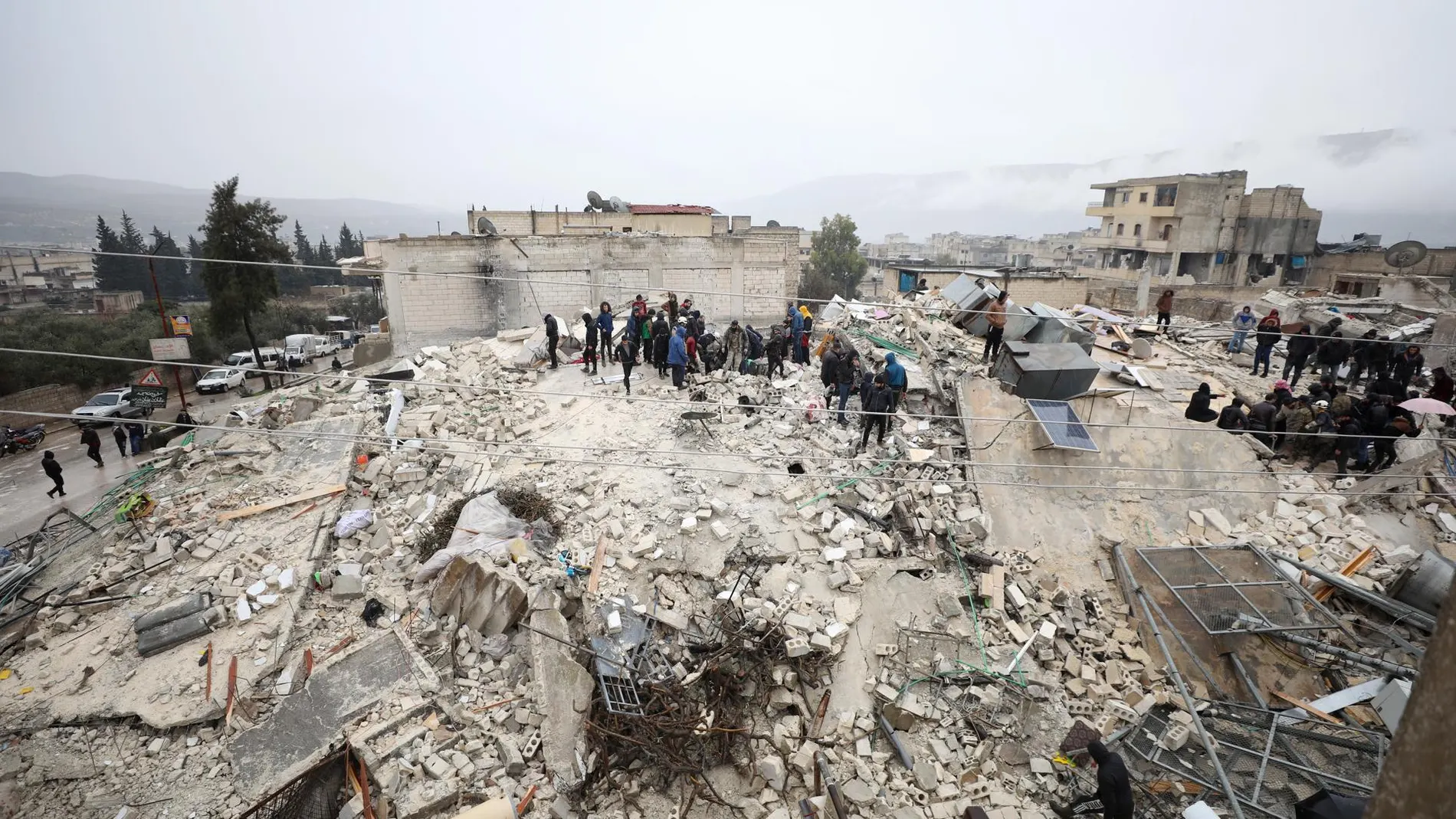 Imagen de una de las zonas afectadas por el terremoto en Siria