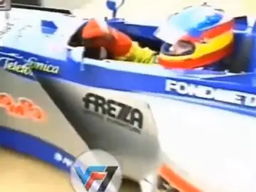 Alonso, en su primera vez en un F1