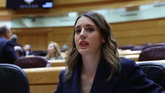 La ministra de Igualdad, Irene Montero, durante el pleno del Senado La ministra de Igualdad, Irene Montero, durante el pleno del Senado