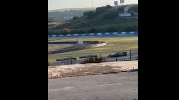 Fernando Alonso rodando en Jerez