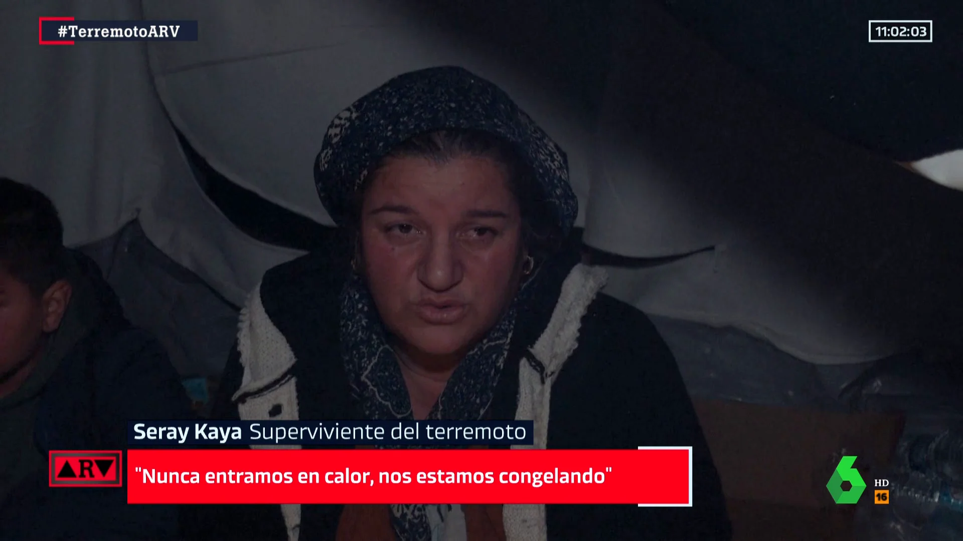 Seray Kaya, superviviente del terremoto