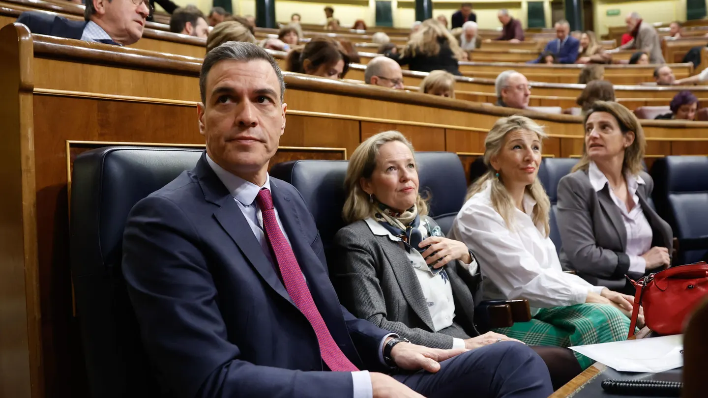 El presidente del Gobierno, Pedro Sánchez, durante la sesión de control El presidente del Gobierno, Pedro Sánchez, durante la sesión de control