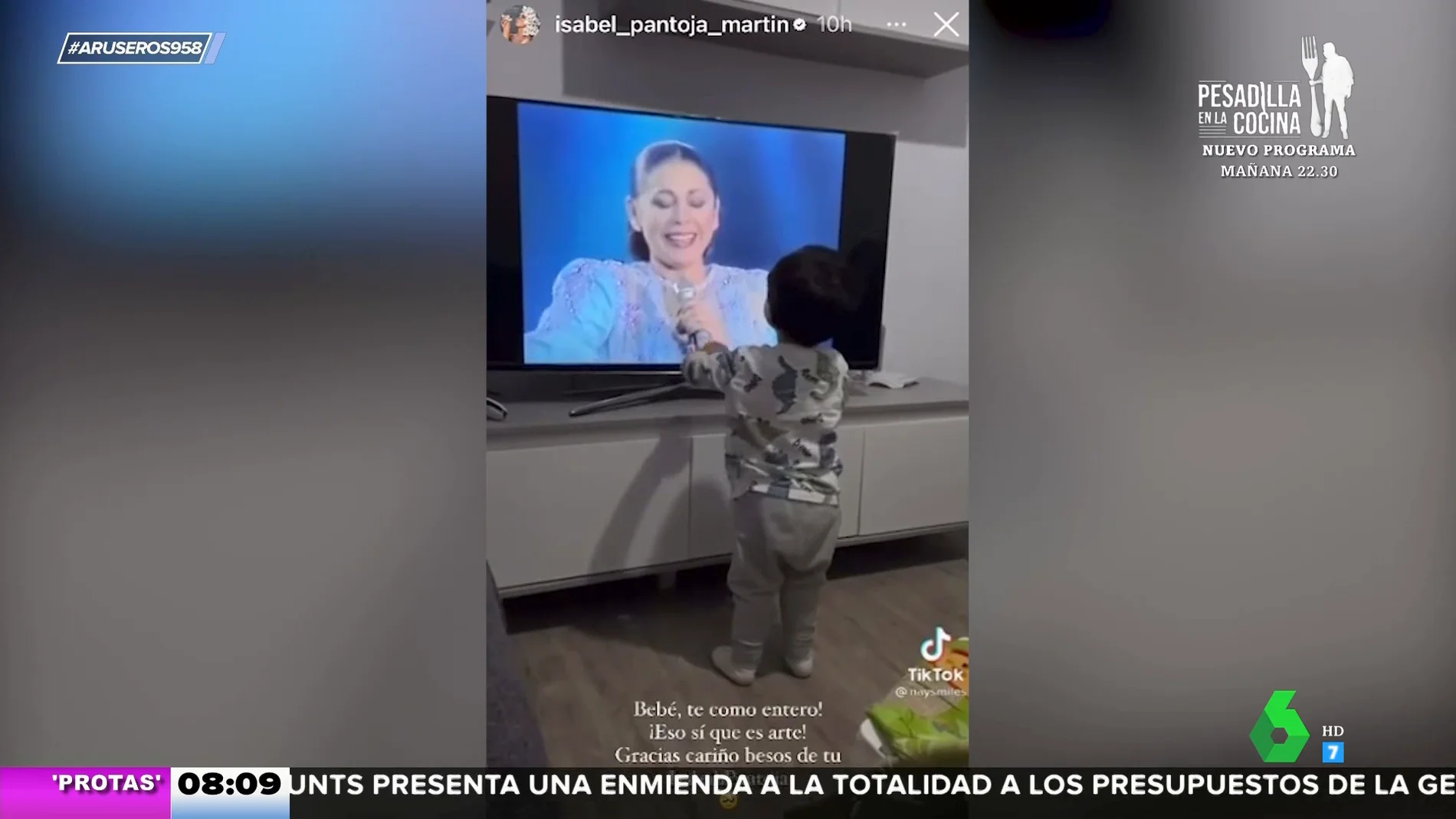 Isabel Pantoja comparte con emoción un vídeo de un pequeño fan que canta 'Hoy quiero confesarme'
