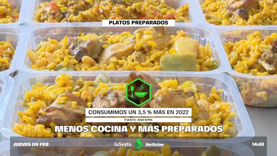 Aumenta el consumo de comidas preparadas: ¿es saludable? Aumenta el consumo de comidas preparadas: ¿es saludable?