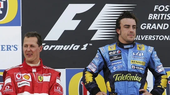 Michael Schumacher y Fernando Alonso Michael Schumacher y Fernando Alonso