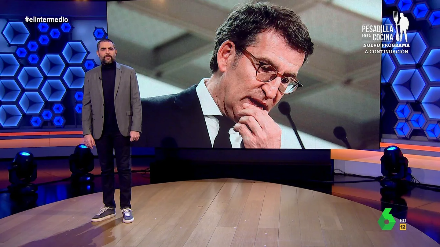Dani Mateo descubre las meteduras de pata de Feijóo en su última intervención Dani Mateo descubre las meteduras de pata de Feijóo en su última intervención