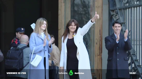Laura Borrás a su llegada al juicio Laura Borrás a su llegada al juicio