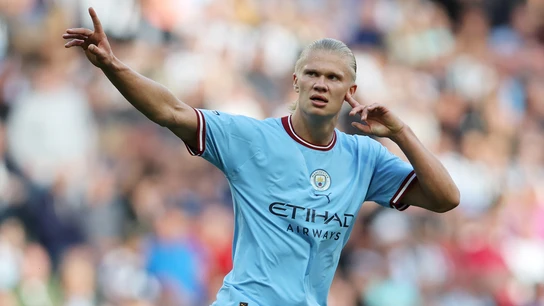 Erling Haaland celebrando un gol Erling Haaland celebrando un gol