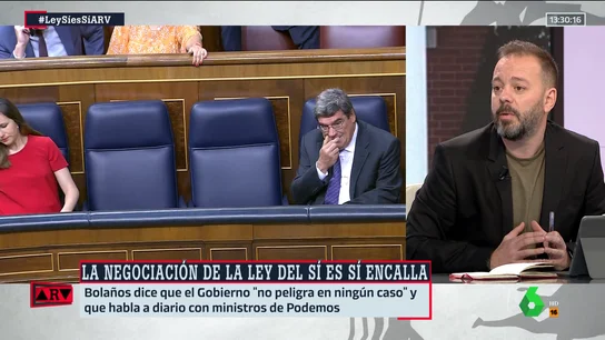 Antonio Maestre, tajante sobre la coalición y la ley del 'solo sí es sí': "El Gobierno peligra muchísimo" Antonio Maestre, tajante sobre la coalición y la ley del 'solo sí es sí': "El Gobierno peligra muchísimo"