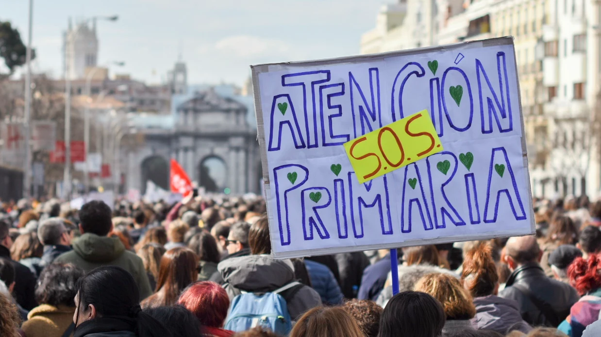 Manifestación en defensa de la Sanidad pública celebrada en Madrid