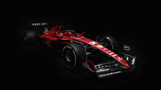El Ferrari de Carlos Sainz y de Charles Leclerc El Ferrari de Carlos Sainz y de Charles Leclerc
