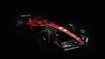El Ferrari de Carlos Sainz y de Charles Leclerc