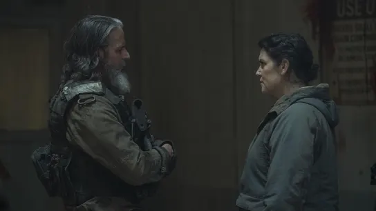 Katheleen (Melanie Lynskey) es la líder de los Cazadores en 'The last of us'. Katheleen (Melanie Lynskey) es la líder de los Cazadores en 'The last of us'.