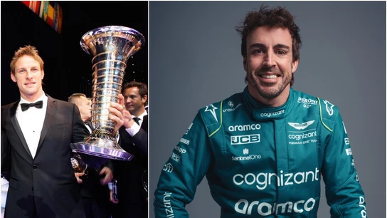 Jenson Button y Fernando Alonso Jenson Button y Fernando Alonso