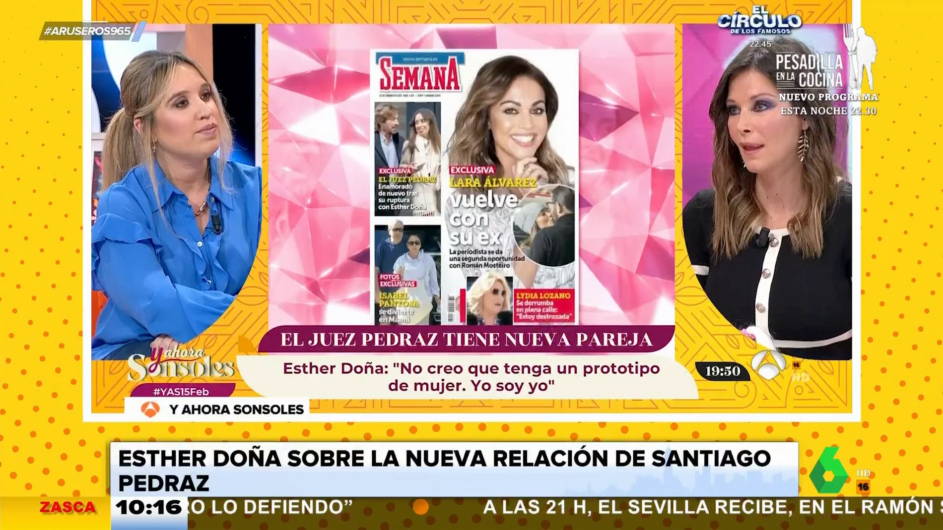 Esther Doña opina sobre la nueva relación de Santiago Pedraz: "Ninguna señora tiene futuro con el juez"