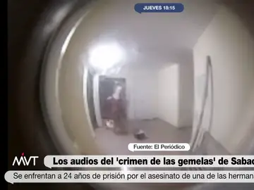 Un cadáver en el rellano y fregona en mano: el vídeo del crimen de las gemelas Vázquez grabado por una mirilla