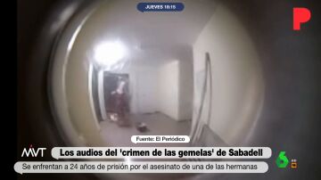 Un cadáver en el rellano y fregona en mano: el vídeo del crimen de las gemelas Vázquez grabado por una mirilla