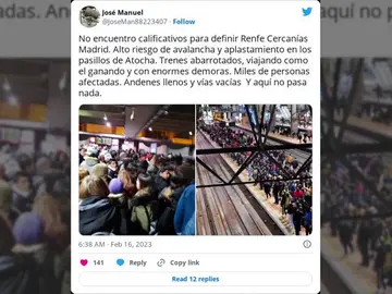 Los pasajeros de un tren de Cercanías de Renfe de Madrid se quedan atrapados a oscuras más de una hora en el túnel de Recoletos Los pasajeros de un tren de Cercanías de Renfe de Madrid se quedan atrapados a oscuras más de una hora en el túnel de Recoletos