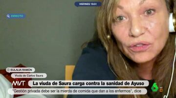 La viuda de Carlos Saura responde a Ayuso: "Pagamos nuestros impuestos gustosamente para que esa sanidad sea reforzada, útil"