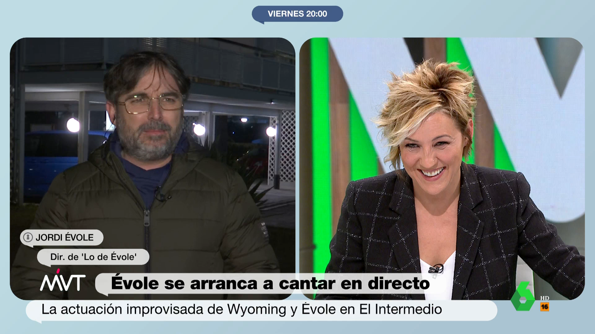 El comentario de Cristina Pardo a Jordi Évole sobre su actuación con  Wyoming que le deja sin palabras: 