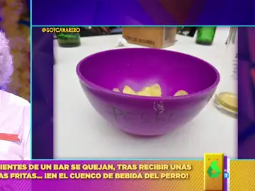 La valoración viral a un bar que utiliza el cuenco de bebida del perro para las patatas fritas  