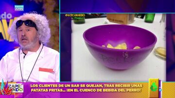 La valoración viral a un bar que utiliza el cuenco de bebida del perro para las patatas fritas 