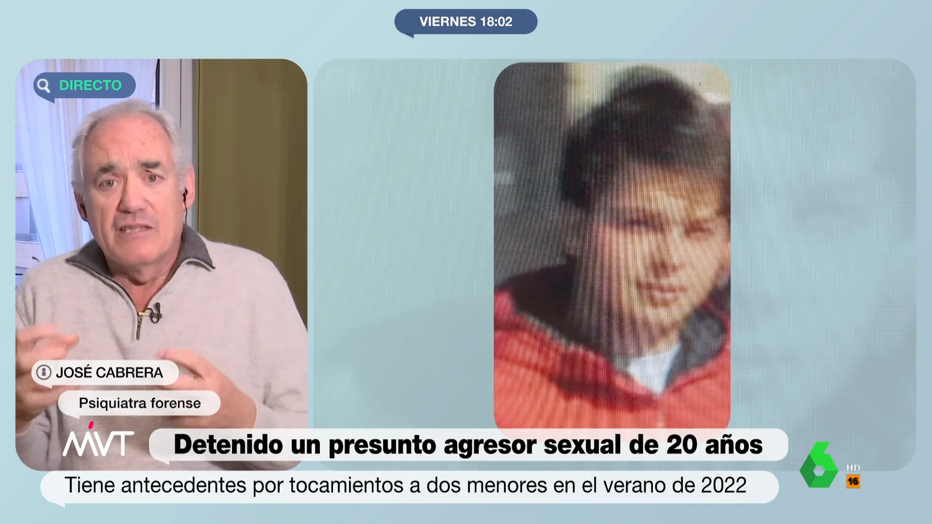 El análisis psiquiátrico de José Cabrera al agresor sexual de Villalba: "Es tonto del culo"