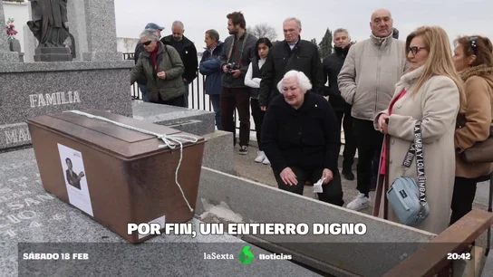 Una sepultura digna: la hija de un fusilado por el franquismo consigue enterrar a su padre después de 87 años Una sepultura digna: la hija de un fusilado por el franquismo consigue enterrar a su padre después de 87 años