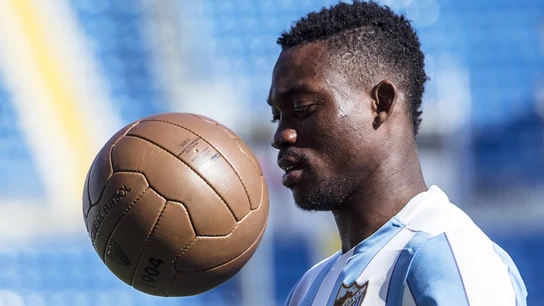 Christian Atsu, en su etapa en el Málaga Christian Atsu, en su etapa en el Málaga