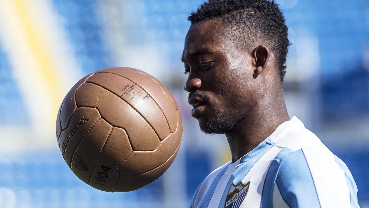 Christian Atsu, en su etapa en el Málaga