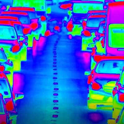 Imagen térmica de radar