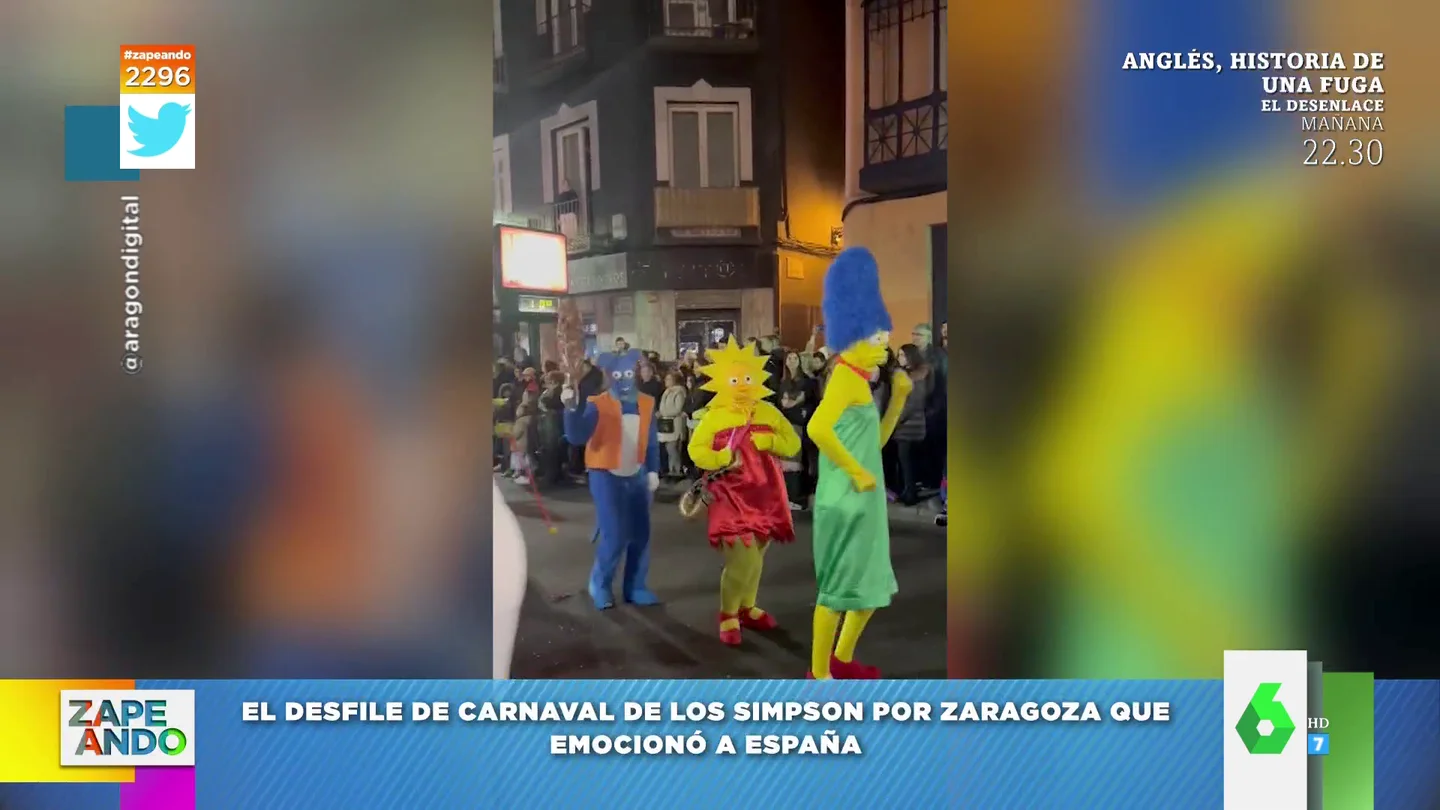 El desfile de los Simpson 'deformes' en el Carnaval de Zaragoza que arrasa en redes sociales El desfile de los Simpson 'deformes' en el Carnaval de Zaragoza que arrasa en redes sociales
