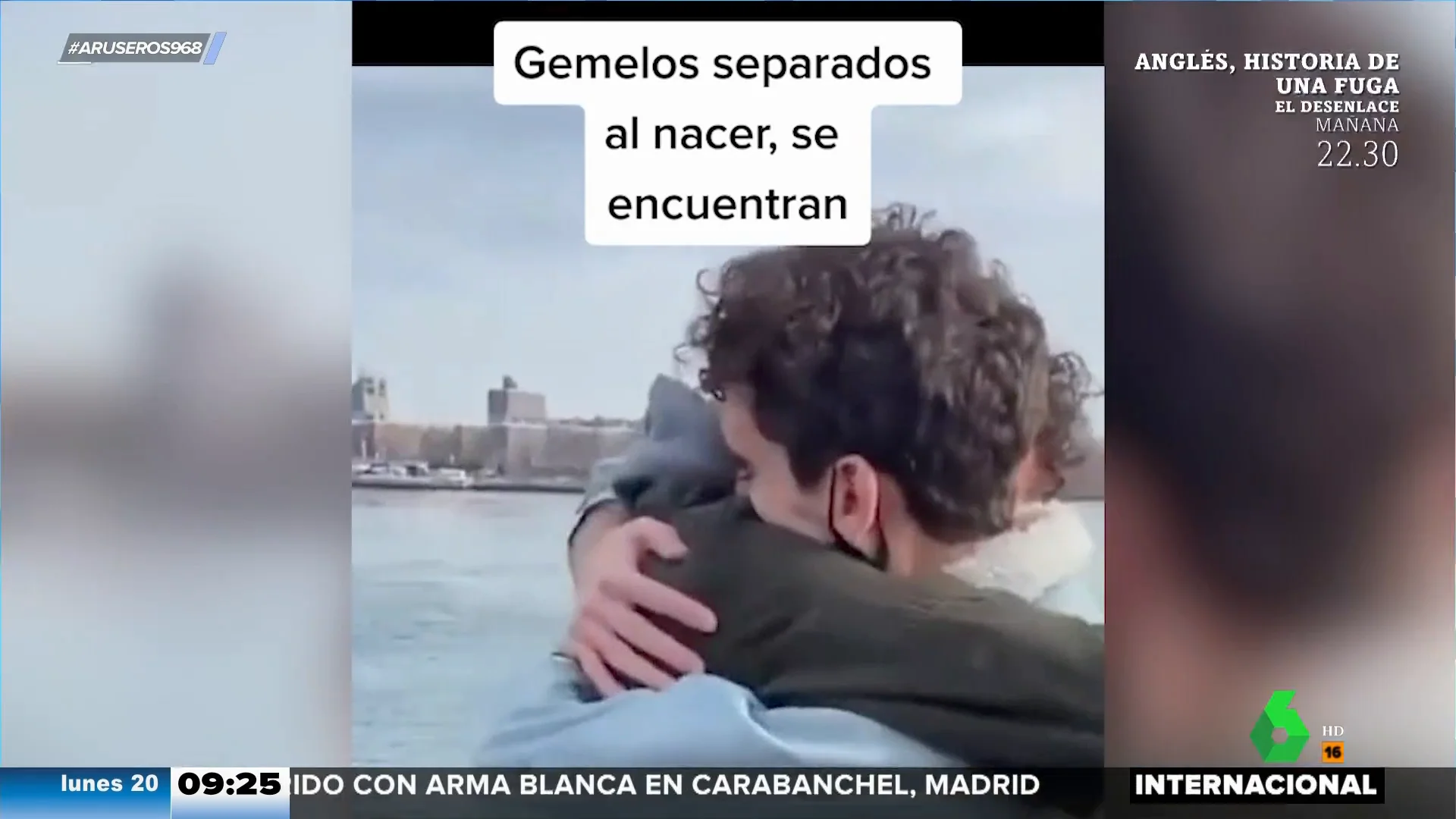 Así fue el emocionante reencuentro tras 20 años entre dos gemelos separados al nacer