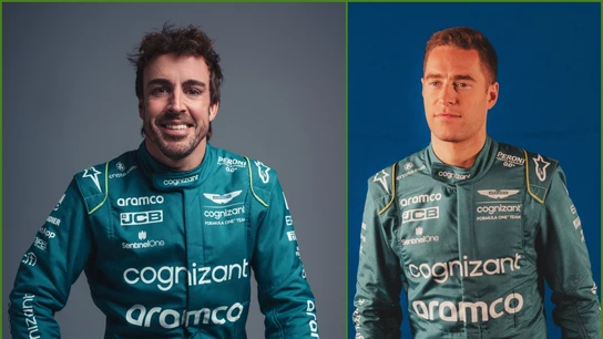 Fernando Alonso y Felipe Drugovich Fernando Alonso y Felipe Drugovich