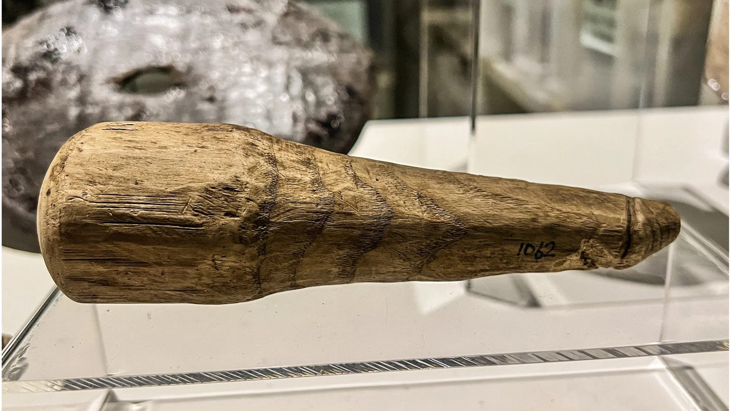 Falo de madera de la época romana hallado en Inglaterra Falo de madera de la época romana hallado en Inglaterra