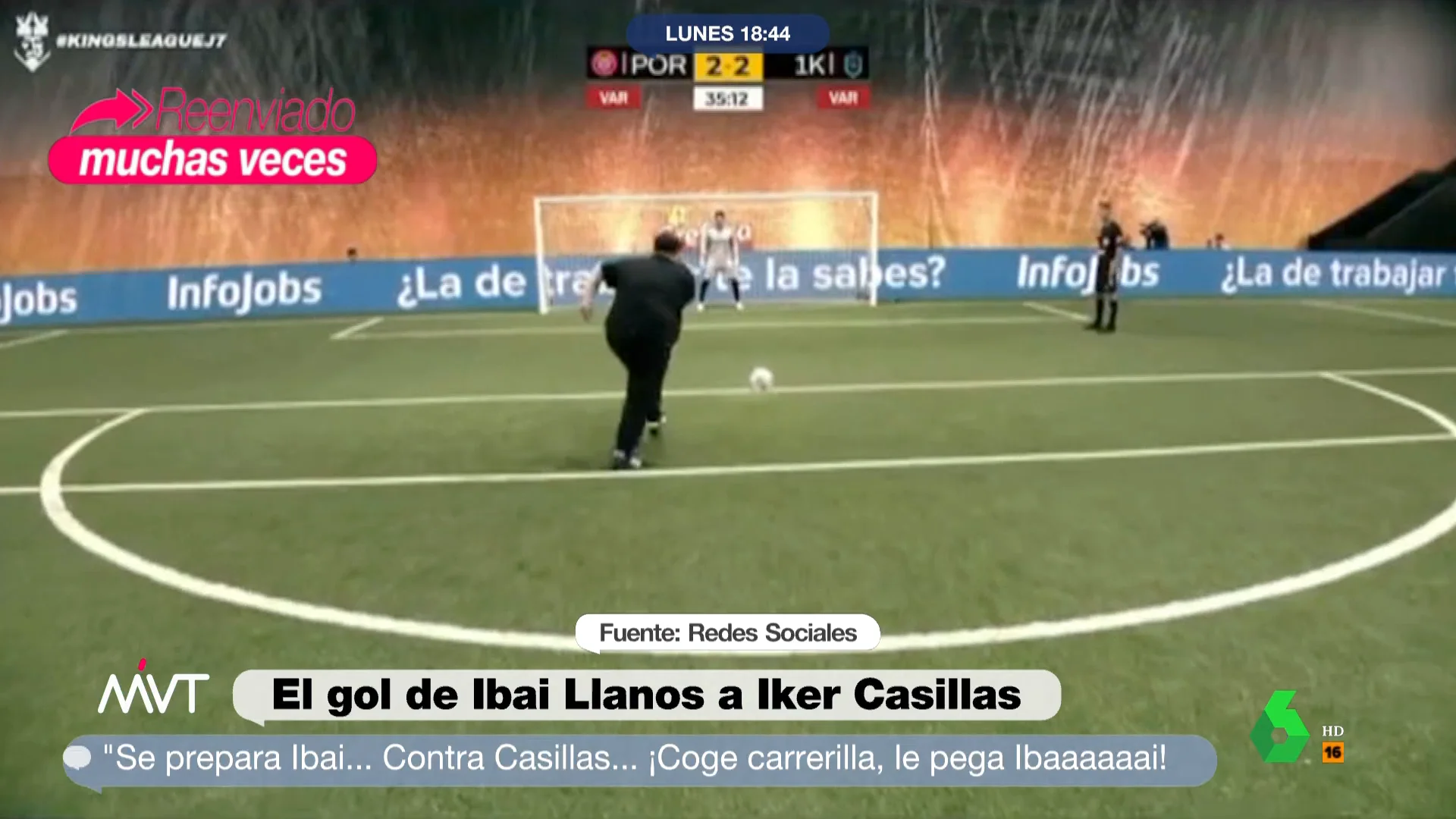 Ibai Llanos gol Iker