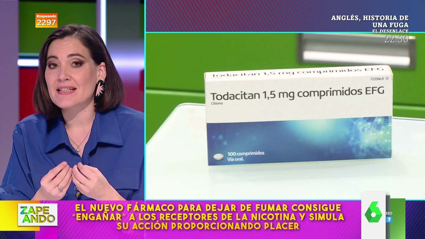 Boticaria García da las claves del Todacitán, el nuevo tratamiento que financia Sanidad para dejar de fumar en 25 días. Boticaria García da las claves del Todacitán, el nuevo tratamiento que financia Sanidad para dejar de fumar en 25 días.