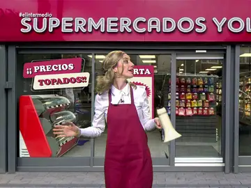 &#39;Yolanda Díaz&#39; inaugura su &#39;super&#39;: &quot;Venga, que me sobran huevos para enfrentarme a los supermercados&quot;