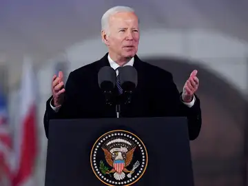 Joe Biden, en su discurso en Polonia. 