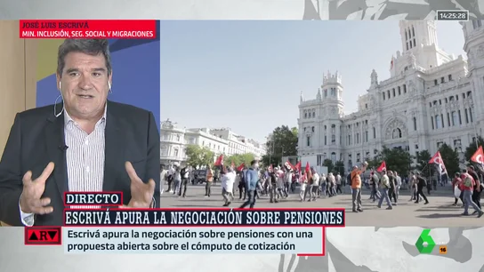 Escrivá no descarta ampliar el periodo de cómputo para las pensiones: "Habrá un elemento de esas características" Escrivá no descarta ampliar el periodo de cómputo para las pensiones: "Habrá un elemento de esas características"