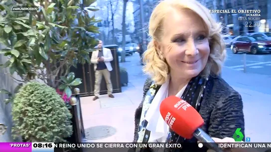 Esperanza Aguirre opina sobre la posible reconciliación entre Mario Vargas Llosa y Patricia Llosa Esperanza Aguirre opina sobre la posible reconciliación entre Mario Vargas Llosa y Patricia Llosa