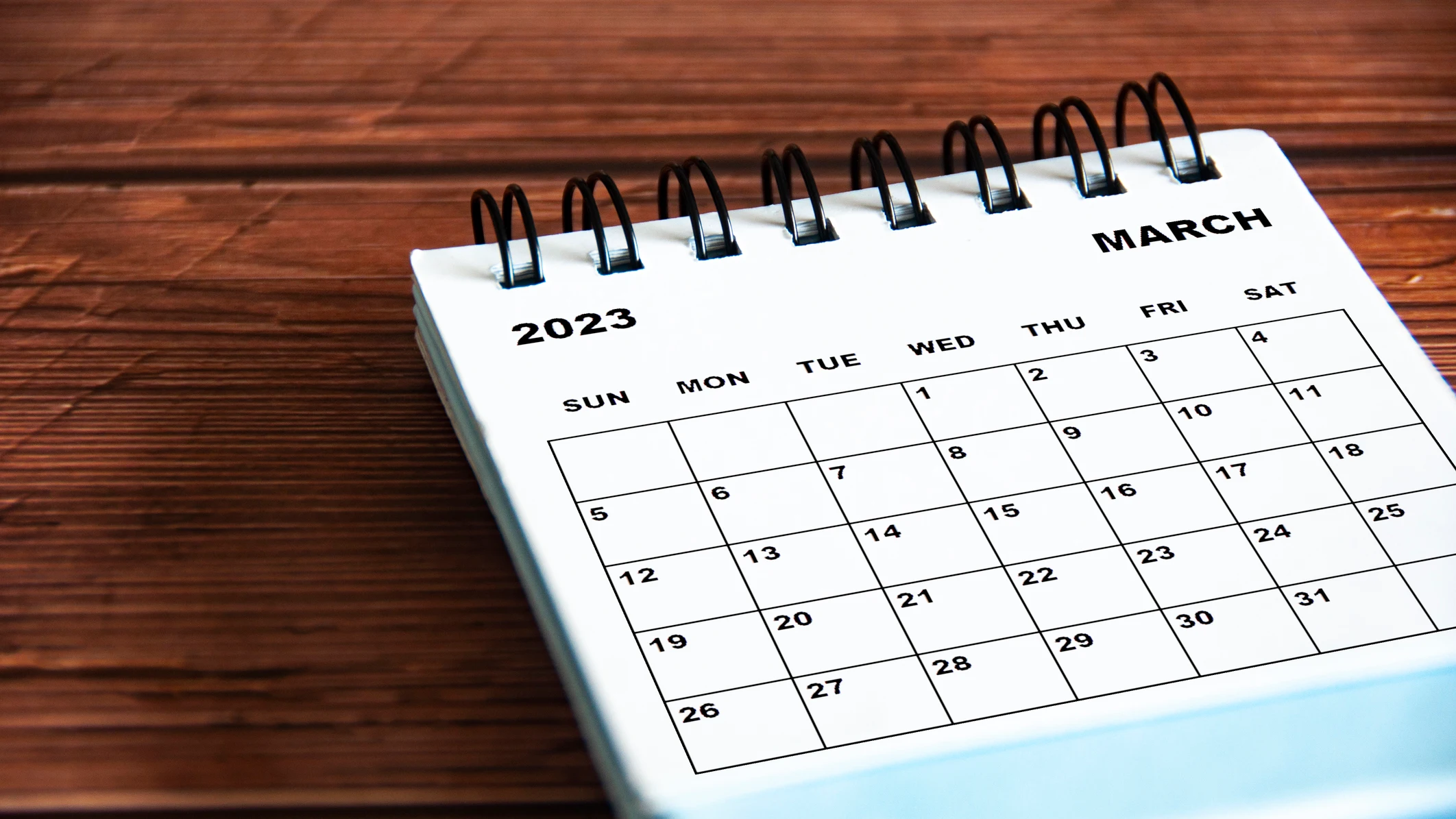 Calendario del mes de marzo Calendario del mes de marzo