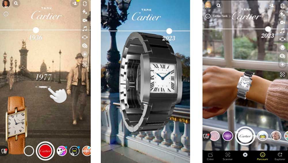 Lujo en tu mu eca viste un Cartier gracias a esta lente de Snapchat