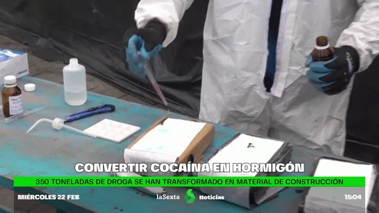 convertir cocaína en hormigón convertir cocaína en hormigón