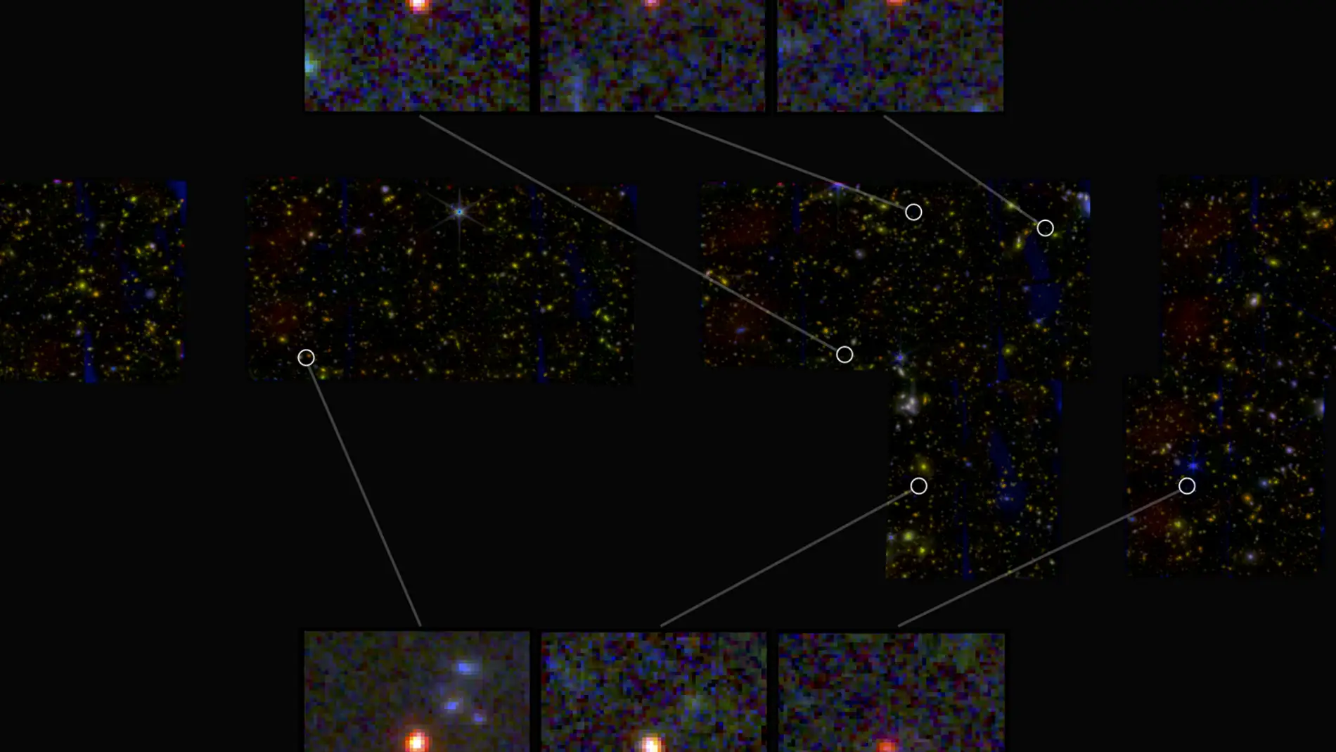  galaxias tan masivas que no deberían existir captadas por el telescopio James Webb