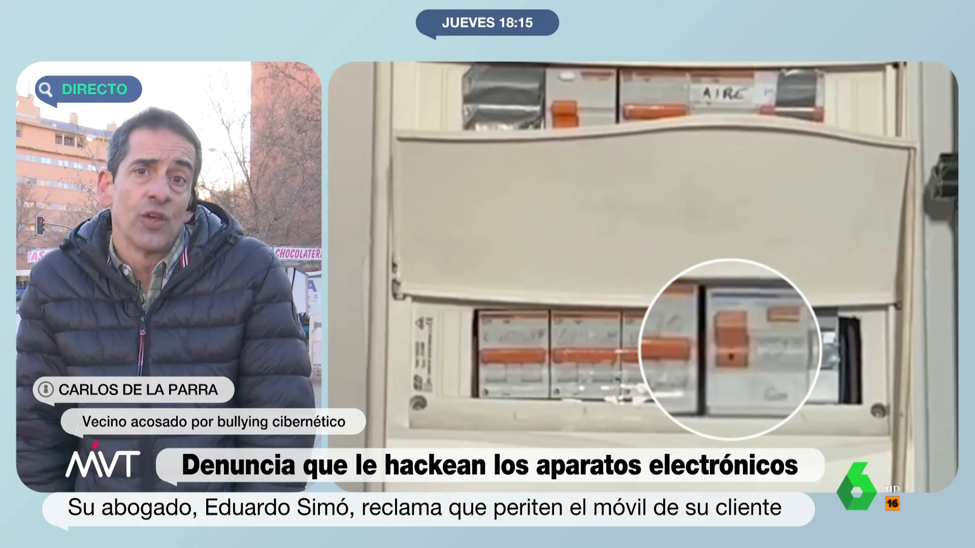 La "tortura" de un hombre acosado por sus vecinos: "Me encienden y apagan los electrodomésticos y se meten en mi móvil"