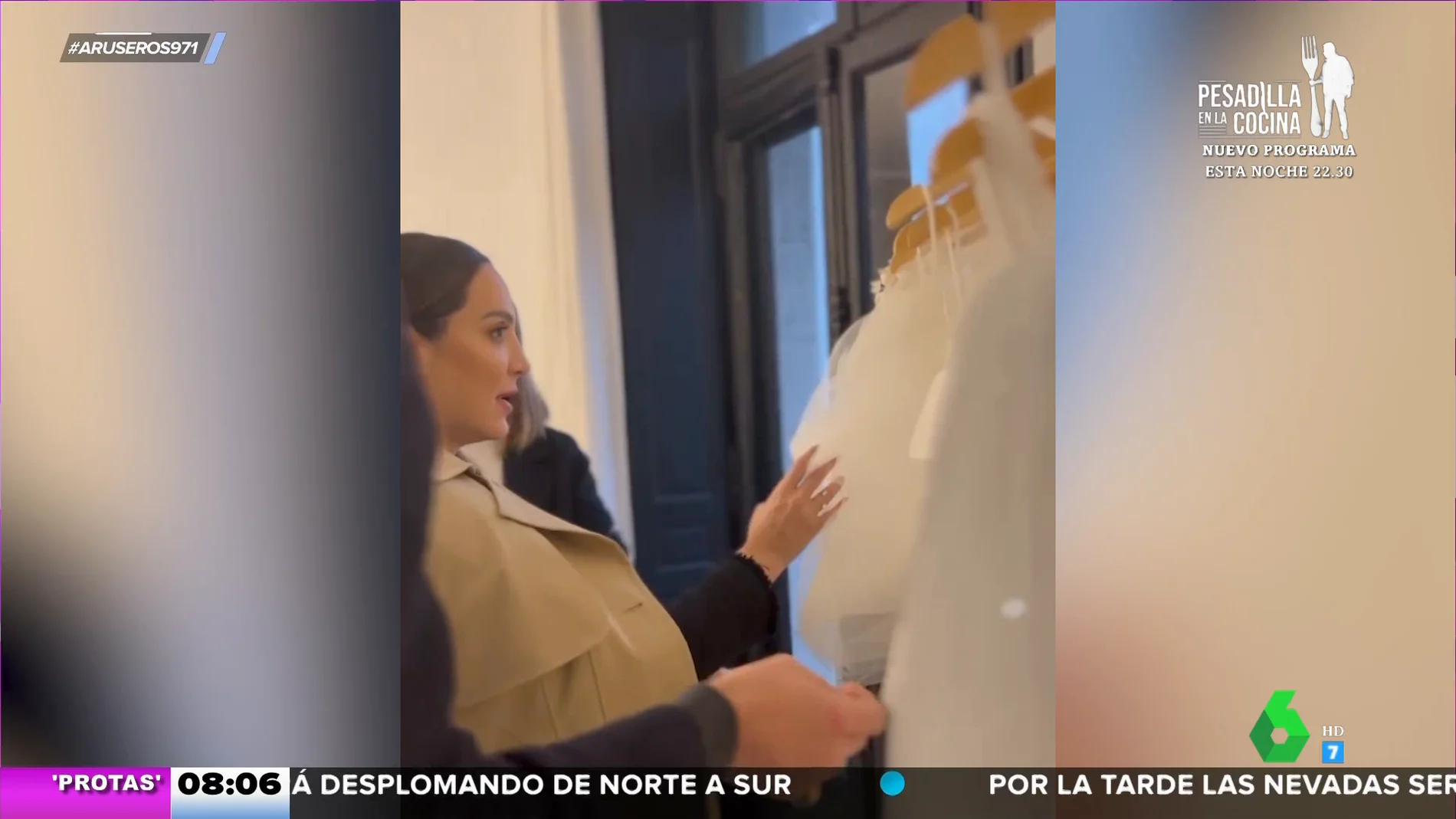 Tamara Falcó muestra imágenes de la prueba de su vestido de novia